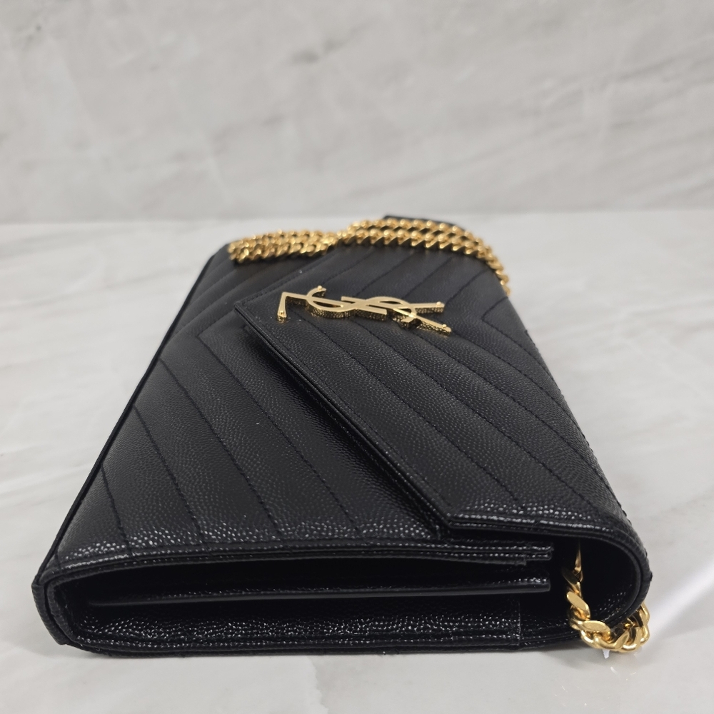 Saint Laurent Black Quilted Leather Crossbody Bag - Picture 5 of 13